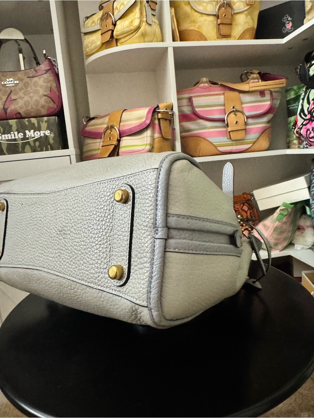 Coach Lori Color Block Leather Handbag - Picture 8 of 12